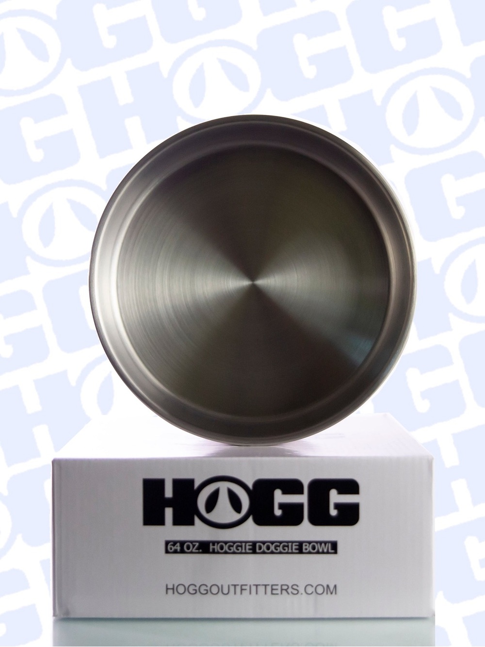 HOGG 64 Oz Hogg Doggie Bowl Sweat Resistant Stainless Steel New In The Box